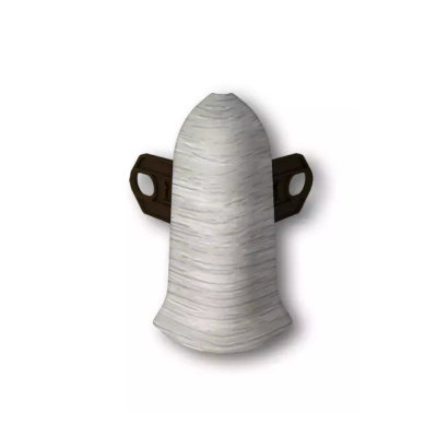 Угол для плинтуса К-П70 "Идеал Классик" Ясень серый / 253 наружный (комплект)