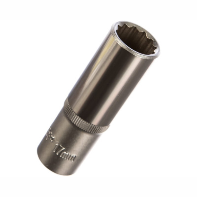 Головка торцовая 12-гранная глубокая 1/2"DR,17мм