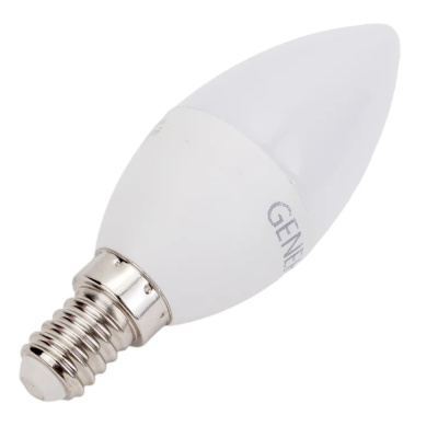 Лампа светодиодная C35 свеча 8Вт 230В 4000К E14 GENERICA