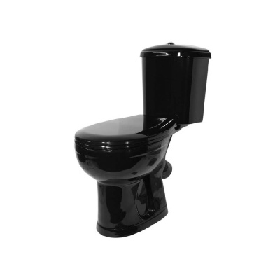 Унитаз-компакт "Дора-Антивсплеск" горизонт.вып. Стандарт + сид.п/п (черный) УКЛАД, 1реж., арм. 