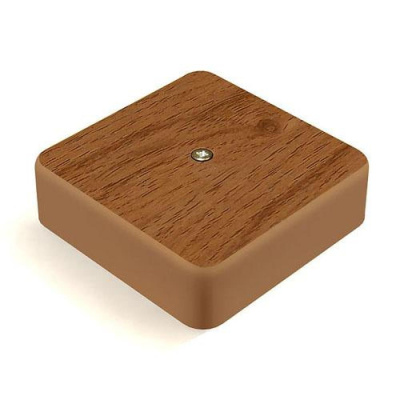 Коробка распределительная КМ41216-0 5 75х75х28мм дуб с контактной группой Коробка распределительная КМ41216-0 5 75х75х28мм дуб с контактной группой