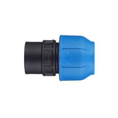 Муфта компрессионная внутр.резьба PN10 d 63x2" для ПЭ труб, РТП