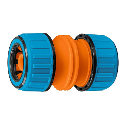 Муфта ремонтная GRINDA  TM-U, 1/2" - 3/4", универсальная, пластиковая с TPR, для шланга