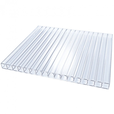 Поликарбонат сотовый прозрачный 8 мм 2100*6000 UltraPlast