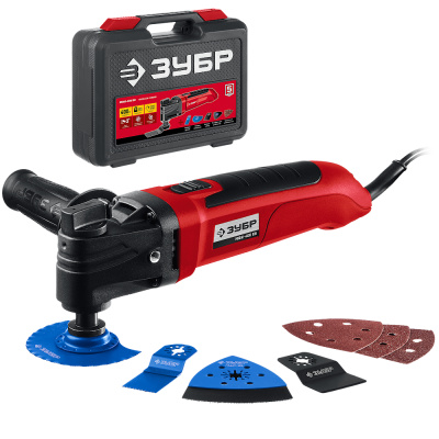 Реноватор, кейс, набор насадок (МФИ-400 КН) ЗУБР  OIS, 400 Вт