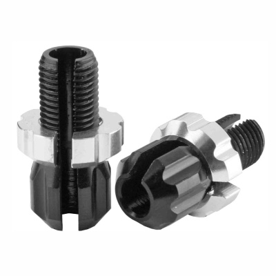 Регулятор натяжения троса тормоза LY-LPA03, размер M10х16 мм, алюминиевый, черный, в банке по 10 шту