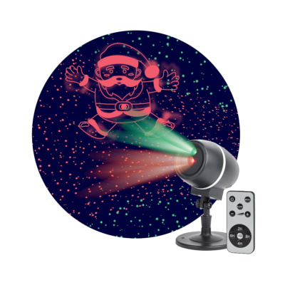 Проектор Laser Танцующий Санта, IP44, 220В ENIOP-06 ЭРА