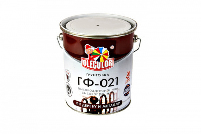 Грунтовка ГФ-021 красно-коричневый (1кг) OLECOLOR