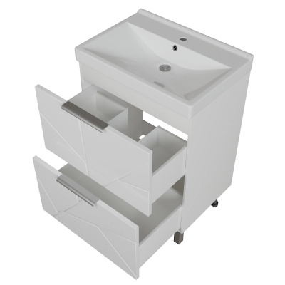 Тумба д/ванной "Гранд-60"  под раковину Fest-60 (Sanita Lux) (ПВХ)