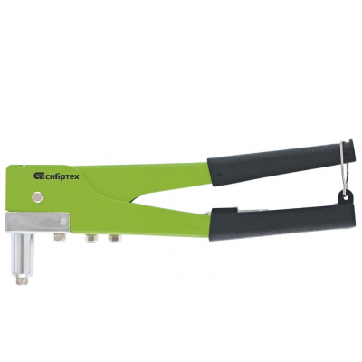 Заклепочник 270 мм, переставной 0-90 градусов, заклепки 2,4-3,2-4,0-4,8 мм// СИБРТЕХ