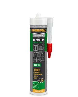 Герметик DONEWELL санитарный прозрачный 260мл