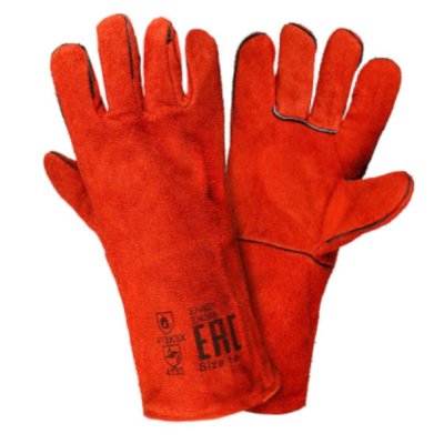 Краги красные "Трек", с подкладкой 1/60