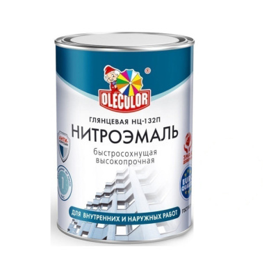 Эмаль НЦ-132П красная (0,7кг) OLECOLOR