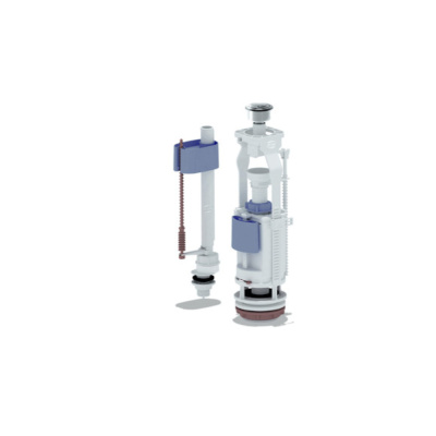 Набор с ниж. подв. 1/2 пластик двойная кнопка, хром, эконом