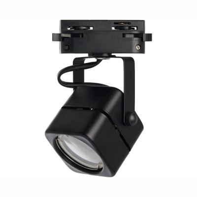 Светильник трековый на шинопровод ДПО GU10 без лампы черный