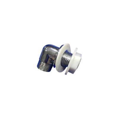 Вывод 1/2" с гайкой, пластик, хром (ZM-0504)