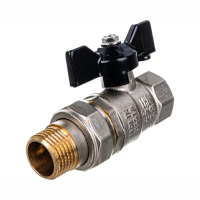 Кран шар. с американкой 1/2 г/ш рычаг Ду15 Ру40 LD Pride (10)