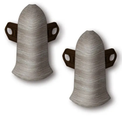 Угол для плинтуса 55мм "Идеал Классик" Дуб пепельный / 210 наружный (комплект)										