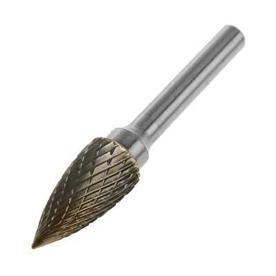 Фреза по металлу твердосплавная ПРАКТИКА тип G параболическая заостренная, 12х25мм, хвостовик 6мм