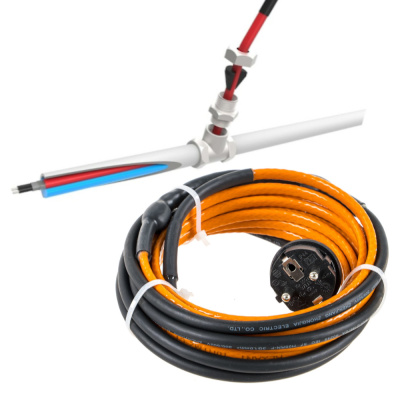 Греющий саморегулирующийся кабель (в трубу) 10HTM2-CT ( 4м/40Вт)  REXANT