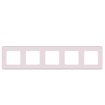 Рамка 5 постов INSPIRIA розовый