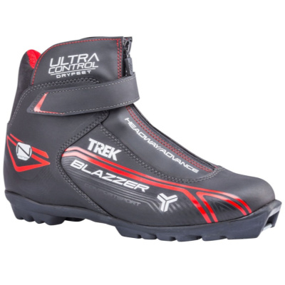 Ботинки лыжные TREK BlazzerControl2 черный (лого красный) N (RU44;EU45;CM28,5)