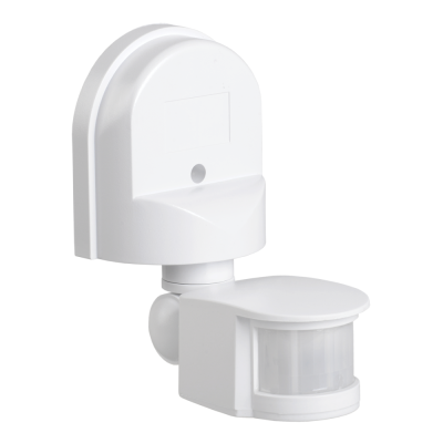 Датчик движения ИК настенный 1100w 180гр. 12м IP44 белый