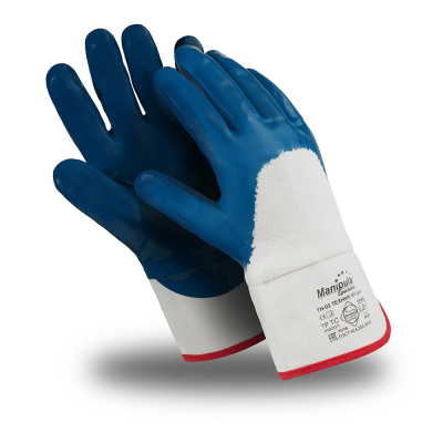 Перчатки "Техник КЧ" р.М (TN-02, крага част.облив)