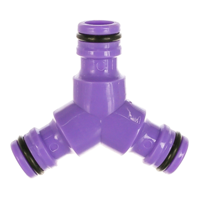 Тройник для разветвления или соединения, штуцерный, пластмассовый// Palisad