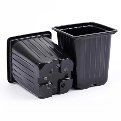 Горшок для рассады V-0,52л 9*9*9,5 квадр/формованный