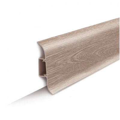 Плинтус напольный с центральной планкой 55мм 2,2м "Идеал Классик" Дуб палена / 415										