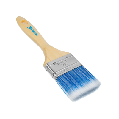 Кисть плоская "Евро" 2.5", искусственная щетина, деревянная ручка// MTX