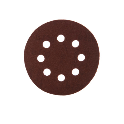 Круги шлифовальные с отверстиями (липучка), алюминий-оксидные, 125 мм, 5 шт. Р 150