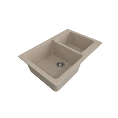 Мойка ML-GMS13 СТАНДАРТ двухчашевая, песочный (302), 775*505*200мм