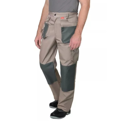 Брюки "СИРИУС-ОБЕРОН" песочный с серо-зеленым р.112-116/182-188 (ЧЗ)