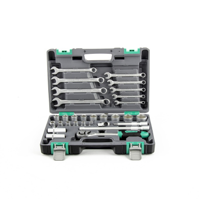 Набор инструмента 1/2", Crv, пластиковый кейс 31 предм.//STELS