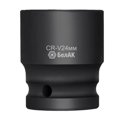 Головка ударная шестигранная 24 мм, 1/2", CRV, БелАК