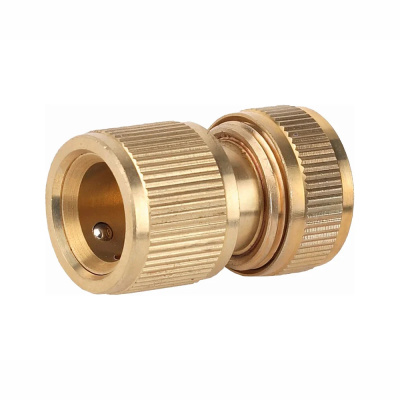 Соединитель GRINDA с автостопом, латунный 1/2"