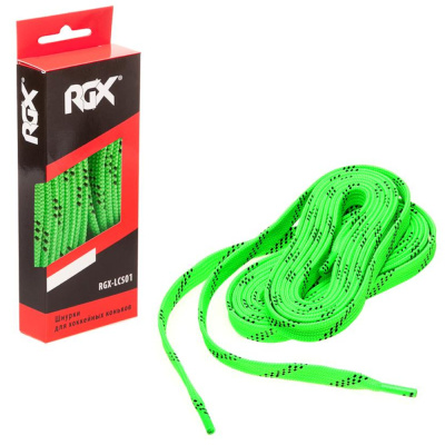 Шнурки RGX-LCS01 с восковой пропиткой Neon Green / 274 cm