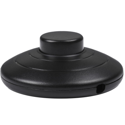 Выключатель-кнопка 250V 2А ON-OFF черный (напольный - для лампы) REXANT, 36-3025