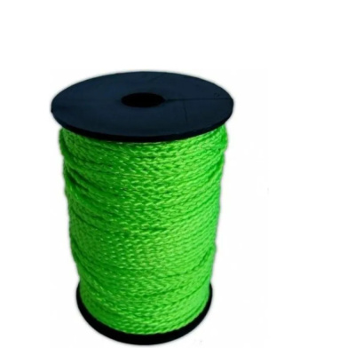 Шнур строительный разметочный капроновый на катушке зеленый 100 м