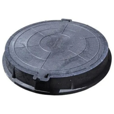 Люк полимерный круглый 70кН (7тн) 750/730 Черный