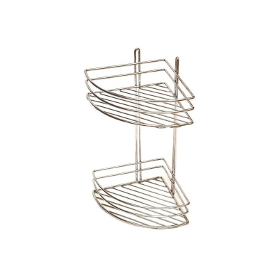 Полка д/ванны угловая 2-ярусная полуовал 2 борта 19*19*39 12шт/кор 4229К