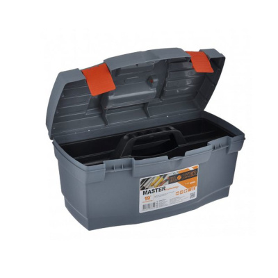 Ящик для инструмента "MASTER ECONOMY" №19 серо/свинц./оранжевый