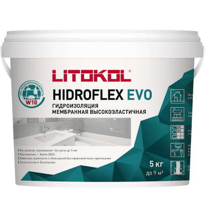 Мастика гидроизол. HIDROFLEX (5kg bucket)