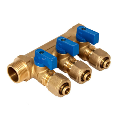 Коллектор 3/4x16x4 выхода с цангами