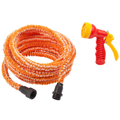Набор поливочный GRINDA удлиняющийся шланг 22,5м, пистолет-распылитель 7-ми позиционный