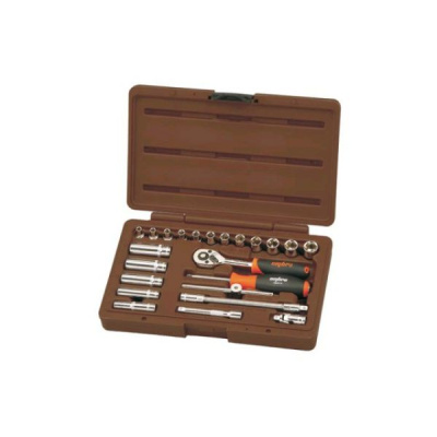 Набор головок 1/4" DR, 23 предмета