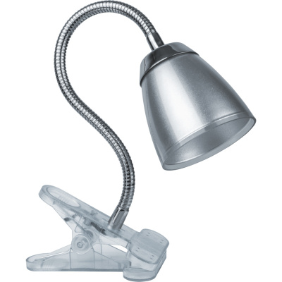 Светильник настольный светодиодный NDF-C006-6W-4K-S-LED на прищепке гибкий серый