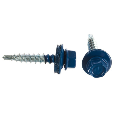 Саморез кров. сверло 4,8х35 RAL 5010 синий